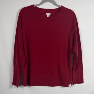 L.L. Bean Crew Neck Red Thermal Long Sleeve Shirt. Men’s Size XL. 100% Cotton
